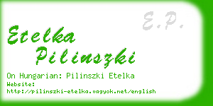 etelka pilinszki business card